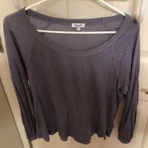 Splendid Light Purple Long Sleeve Shirt